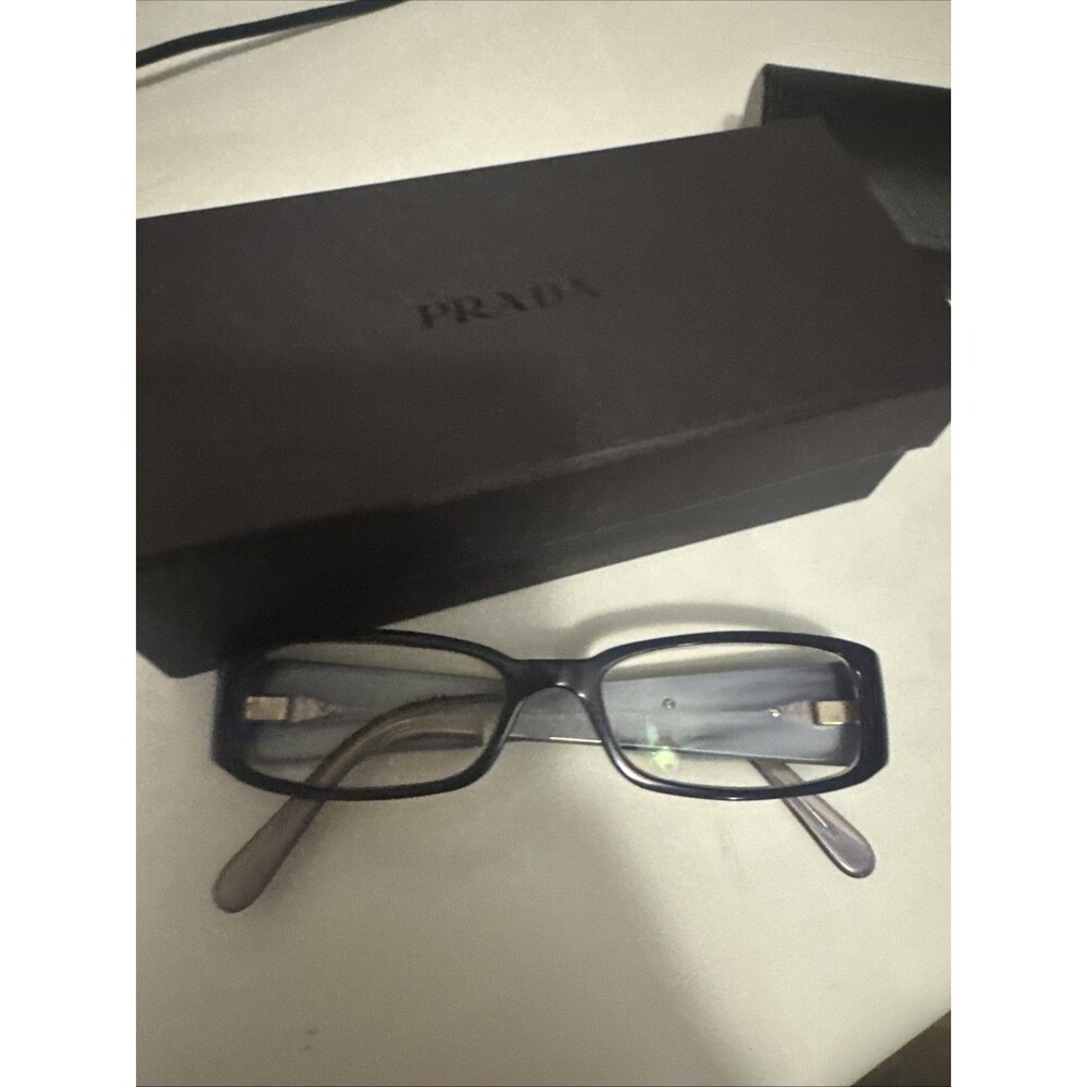PRADA Purple Reading Glasses. Great Condition. Made In Italy. With Case and Box.